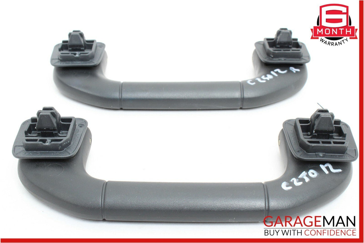 08-14 Mercedes W204 C250 C300 Front Roof Overhead Interior Safety Handle Set OEM