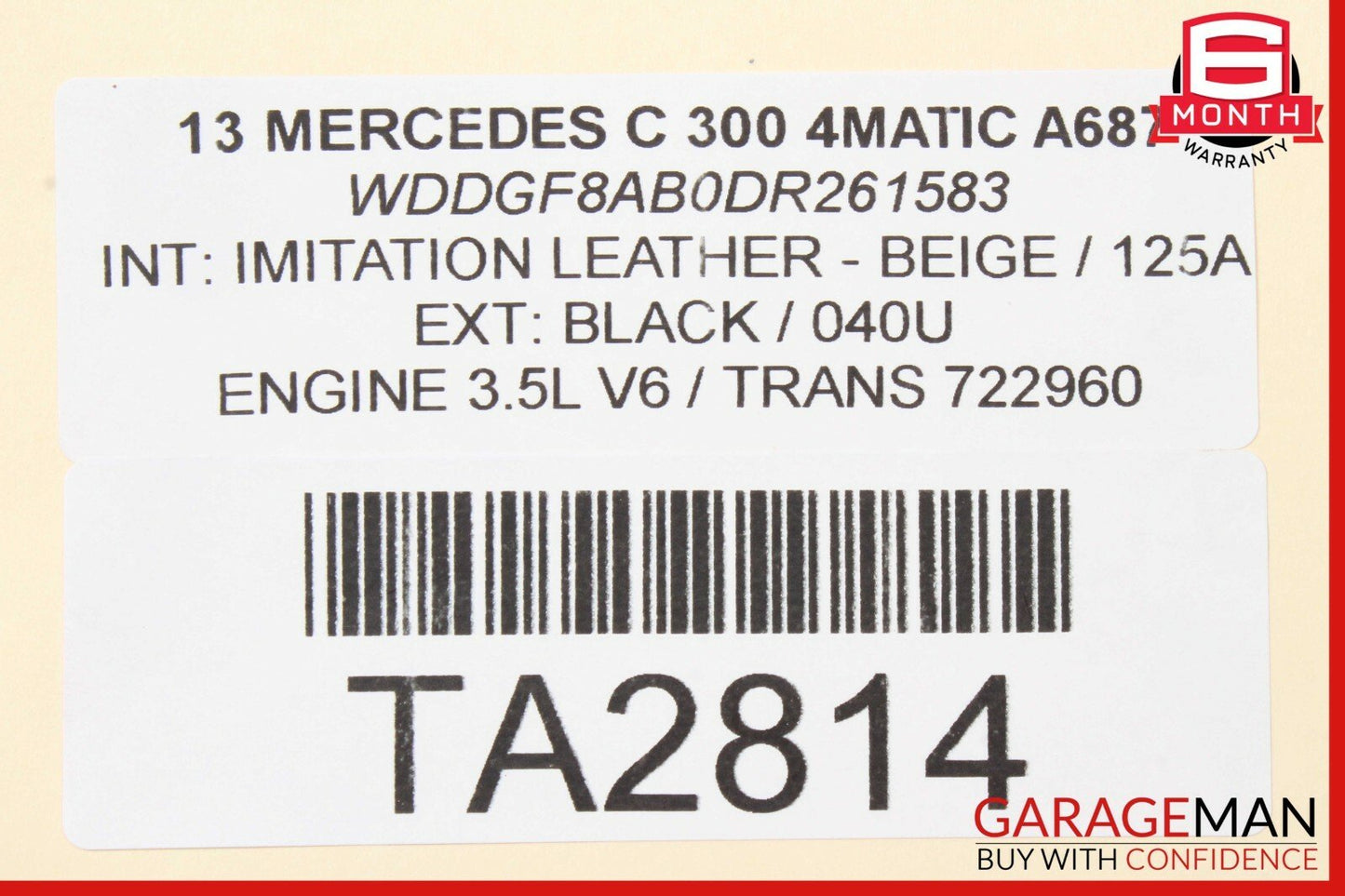 08-14 Mercedes W204 C250 C350 Radiator Coolant Overflow Reservoir Tank Bottle