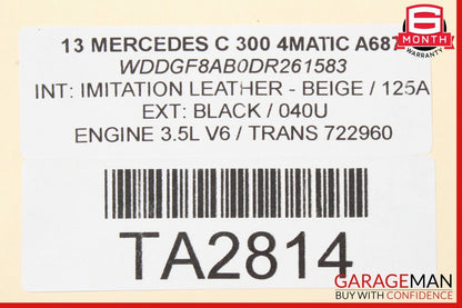 08-14 Mercedes W204 C250 C350 Radiator Coolant Overflow Reservoir Tank Bottle