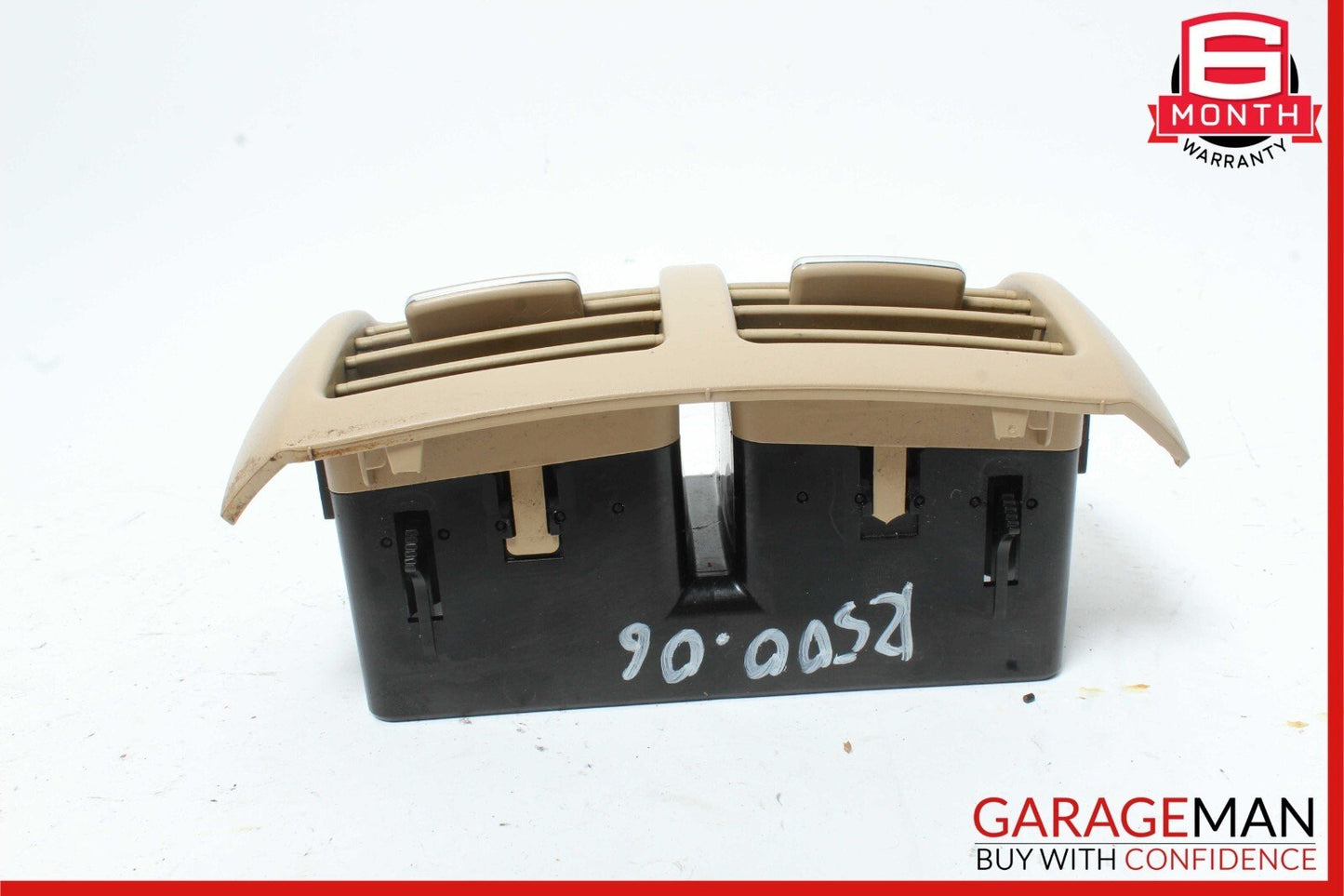 06-09 Mercedes W251 R350 R500 Rear Center Console AC A/C Air Vent Grille Brown
