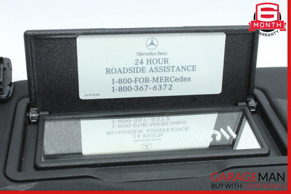 08-14 Mercedes W204 C300 C350 Front Left Side Sun Visor Sunvisor Shade Cover OEM