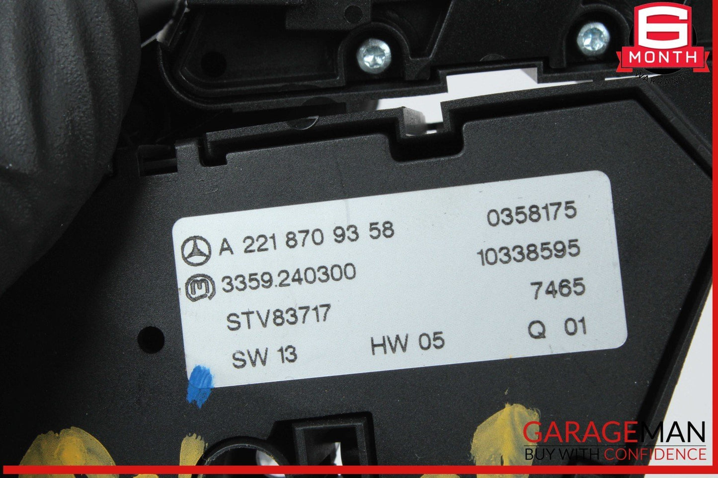 07-14 Mercedes W221 S550 S400 CL550 Front Right Side Seat Control Switch OEM
