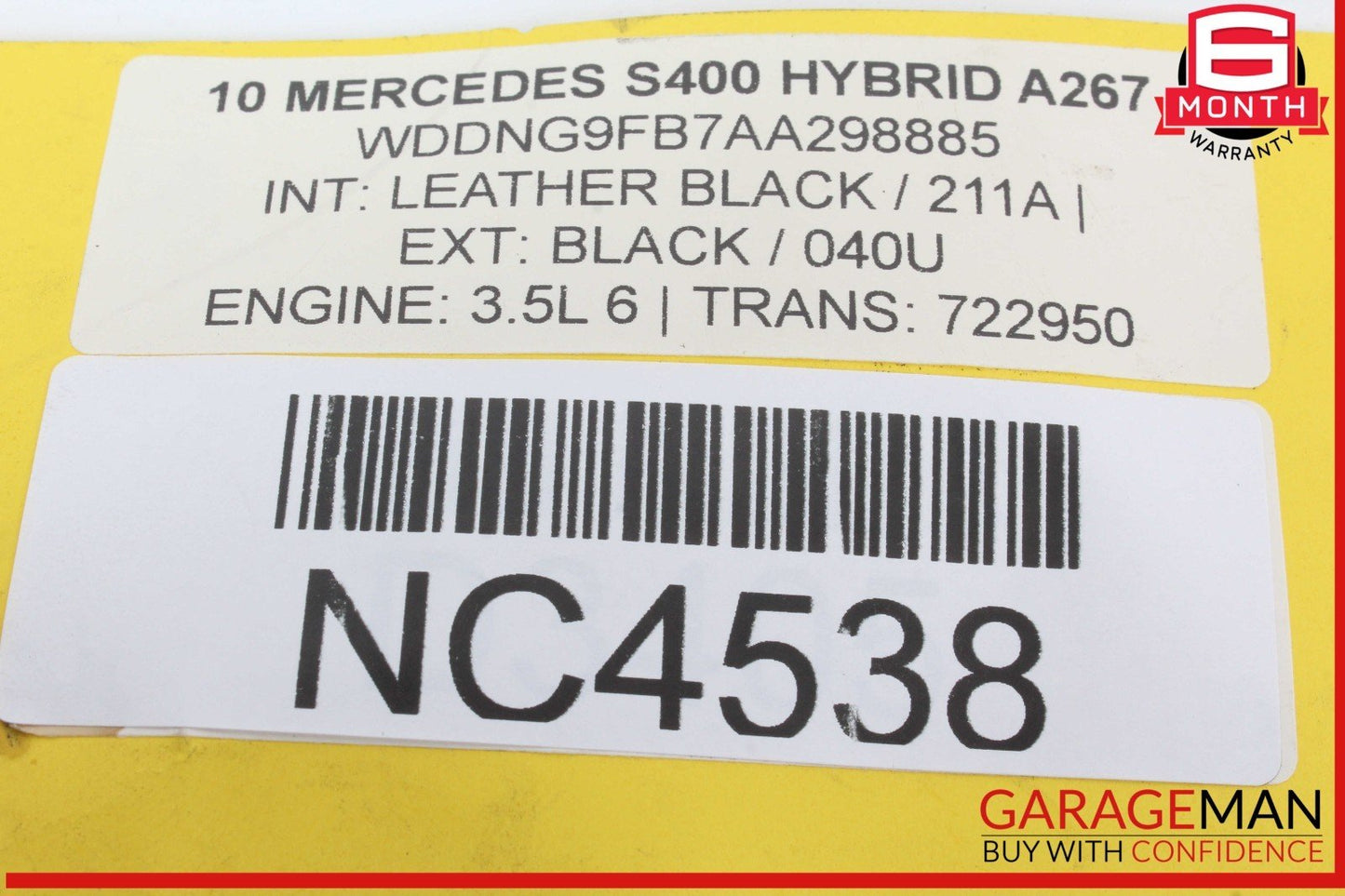 10-13 Mercedes W221 S400 Hybrid Front Right Seat Dynamic Lumbar Control Module