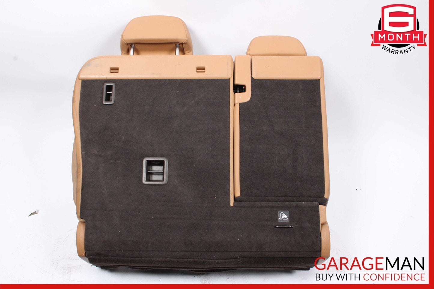 11-17 Porsche Cayenne 958 Rear Left Side Top Upper Seat Cushion Assembly Brown
