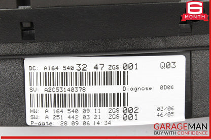 06-08 Mercedes X164 GL450 4MATIC Speedometer Odometer Instrument Cluster OEM