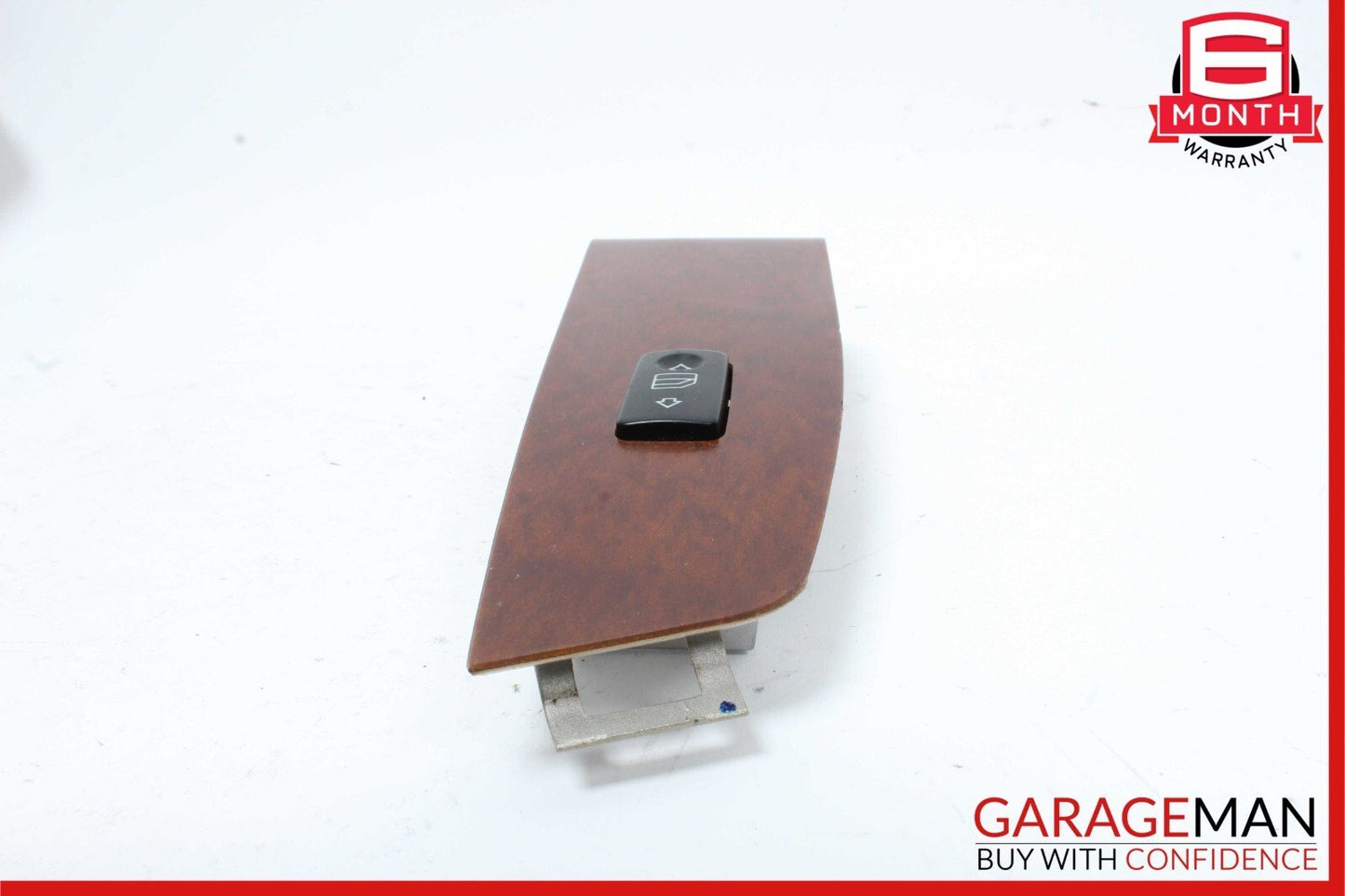 03-06 Mercedes W220 S430 Front Right Side Door Window Switch Trim Bezel Wood OEM