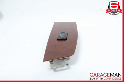 03-06 Mercedes W220 S430 Front Right Side Door Window Switch Trim Bezel Wood OEM