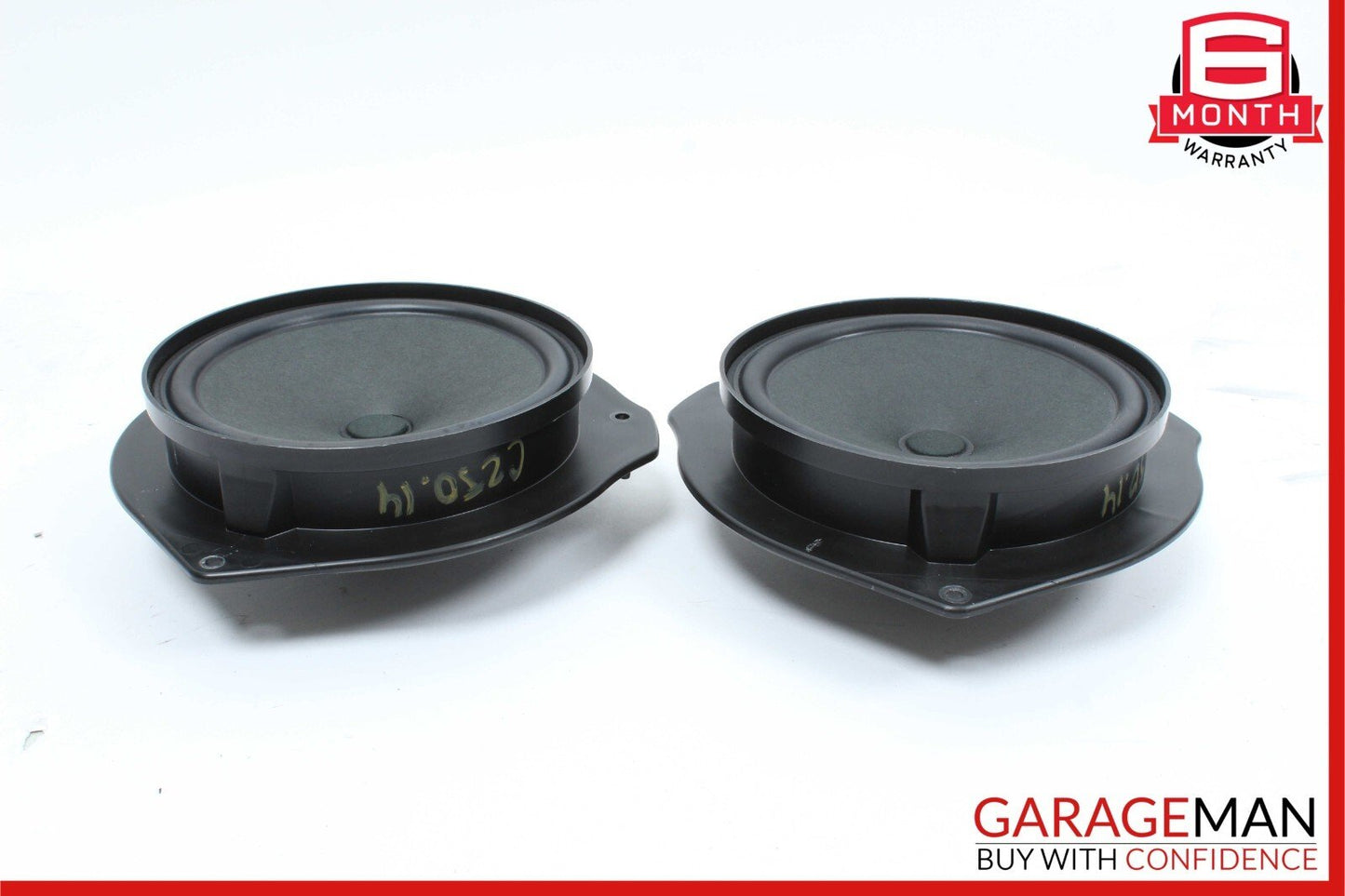 08-14 Mercedes W204 C250 Front Right & Left Door Sound Speakers Set of 2 OEM