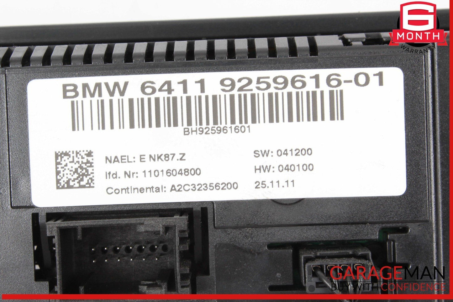 11-17 BMW X3 AC A/C Heater Climate Control Panel w/ Radio Control 9259616 OEM