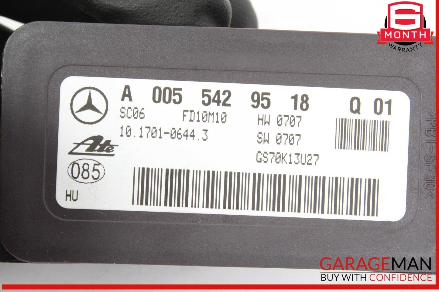 10-13 Mercedes W221 S400 Hybrid S350 Yaw Turn Rate Sensor 0055429518 OEM