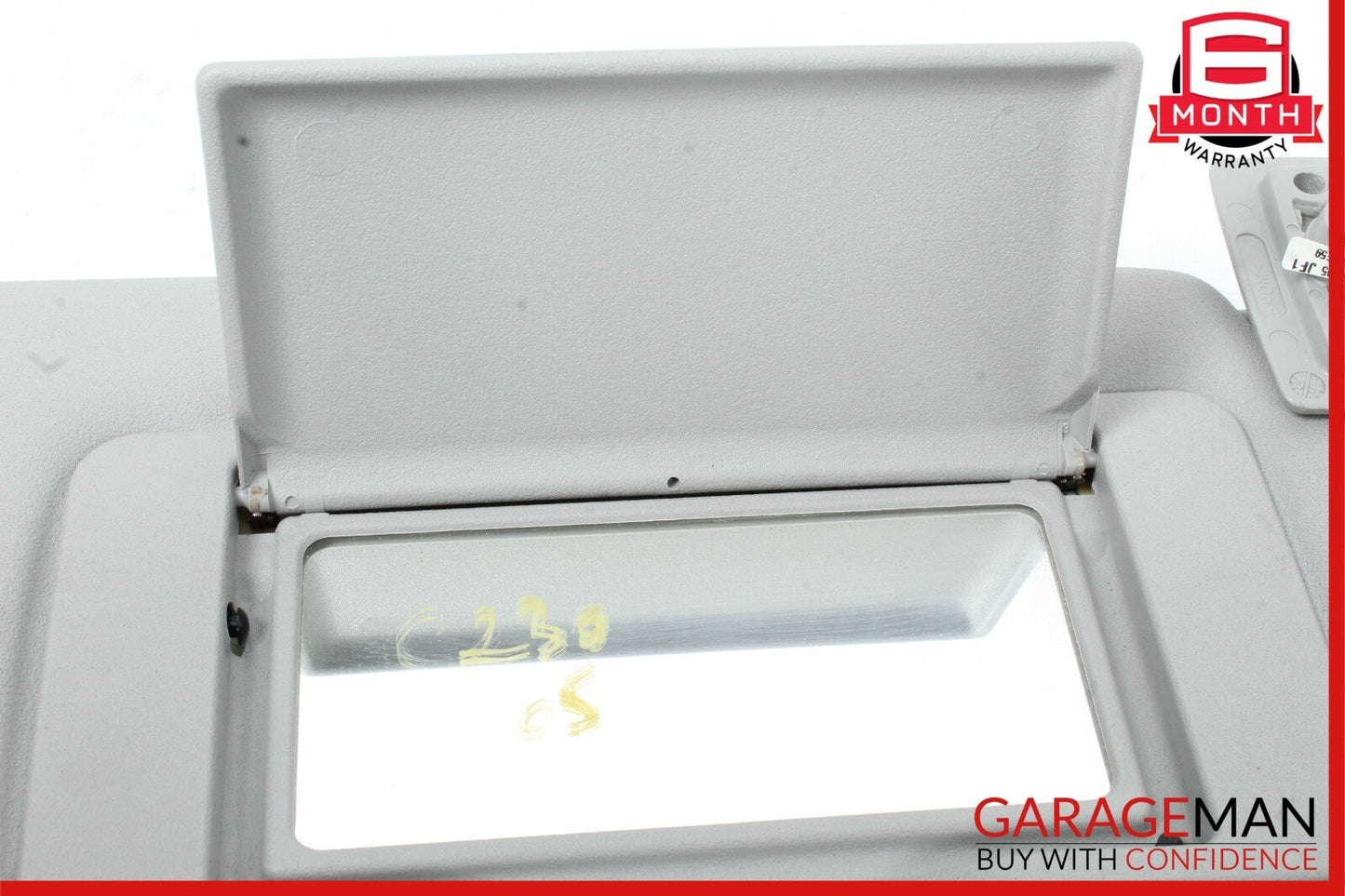 01-07 Mercedes W203 C230 Front Right Side Sun Visor Sun Shade Sunshade Grey OEM