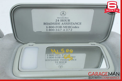 02-05 Mercedes W163 ML500 ML350 Left Driver Sunvisor Shade Cover Gray OEM