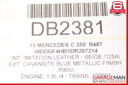 12-15 Mercedes C250 SLK250 7G Tronic Automatic Transmission Assembly 42k