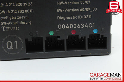 08-18 Mercedes W212 E350 E400 SLK350 Front Left Side Door Control Module