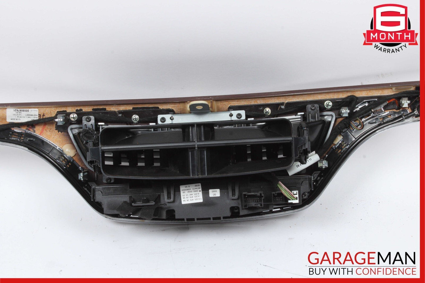 07-09 Mercedes W221 S550 Center Dashboard A/C Heater Switch Bezel Trim Assembly