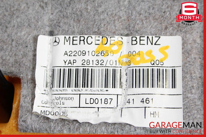 03-06 Mercedes W220 S500 S65 AMG Front Left Bottom Lower Seat Cushion Black OEM