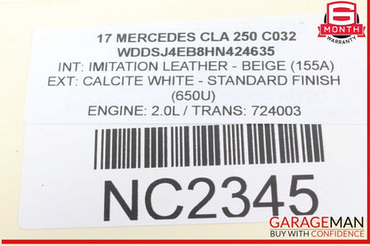 15-20 Mercedes W117 CLA250 SLC300 M274 Engine Vacuum Pump 2701800901 OEM