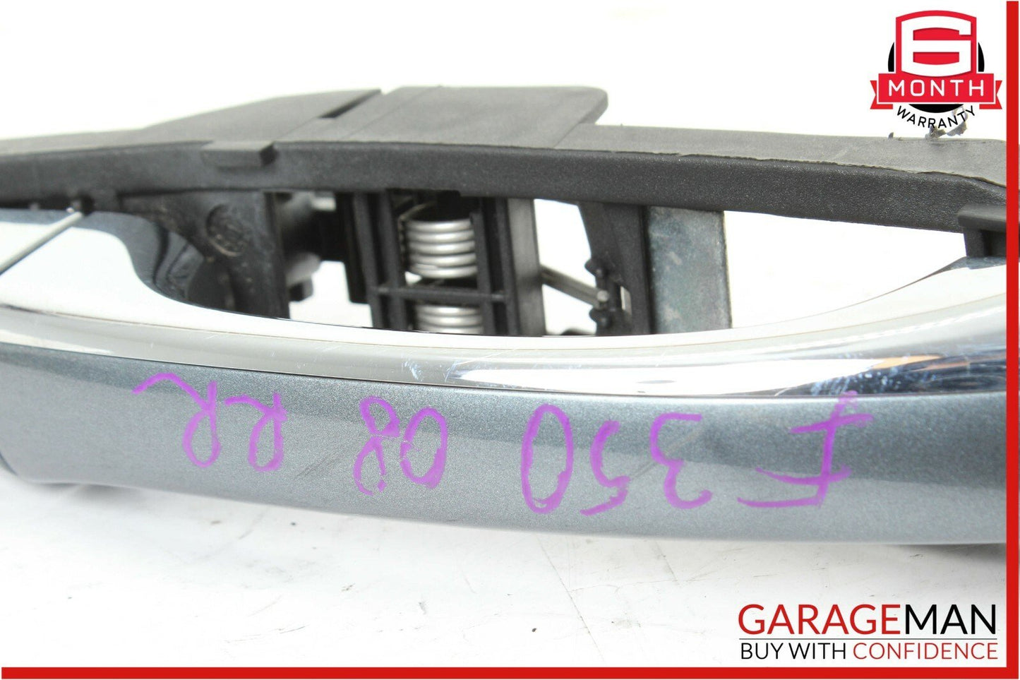 03-09 Mercedes W211 E350 Rear Right Passenger Exterior Door Handle Flintgray