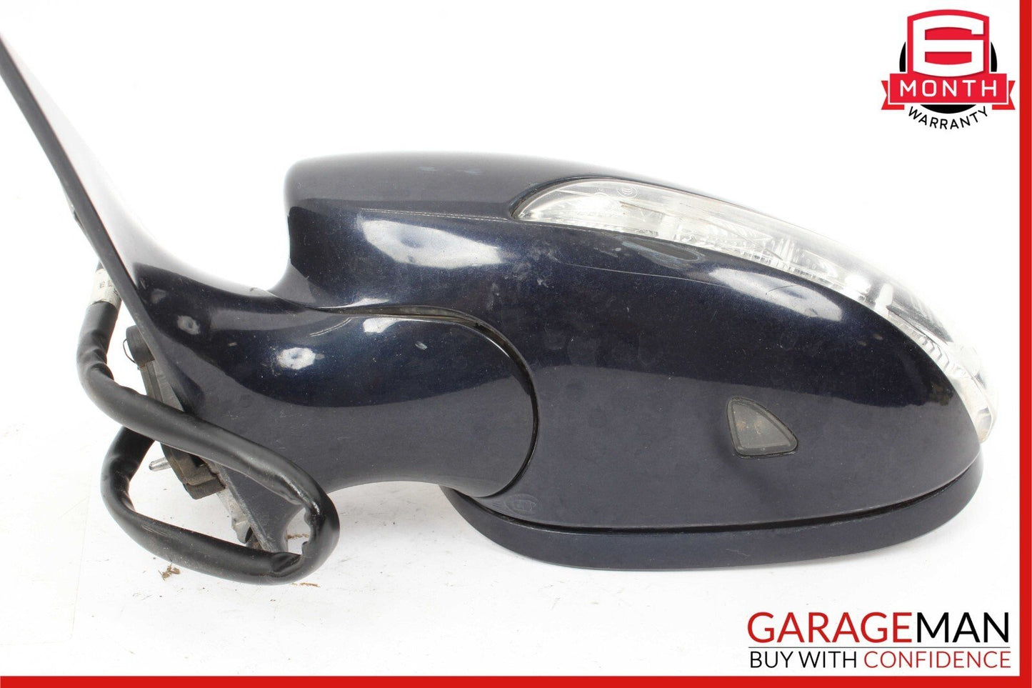 07-09 Mercedes W221 S550 Front Left Side Rear View Door Mirror Tanzanite Blue