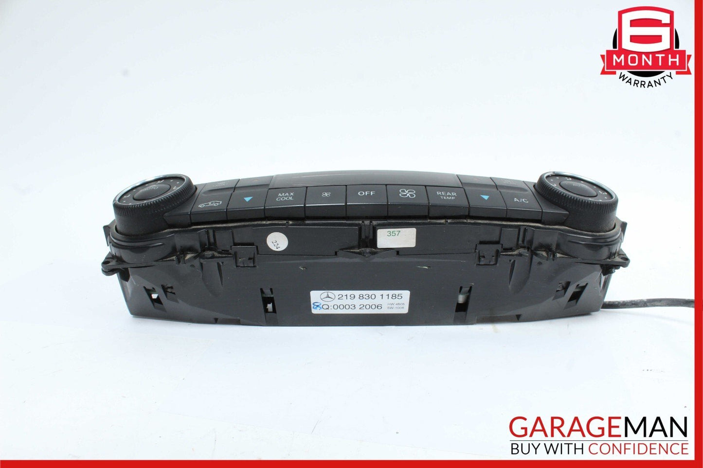 06-11 Mercedes W219 CLS550 A/C AC Heater Temperature Climate Control Switch OEM
