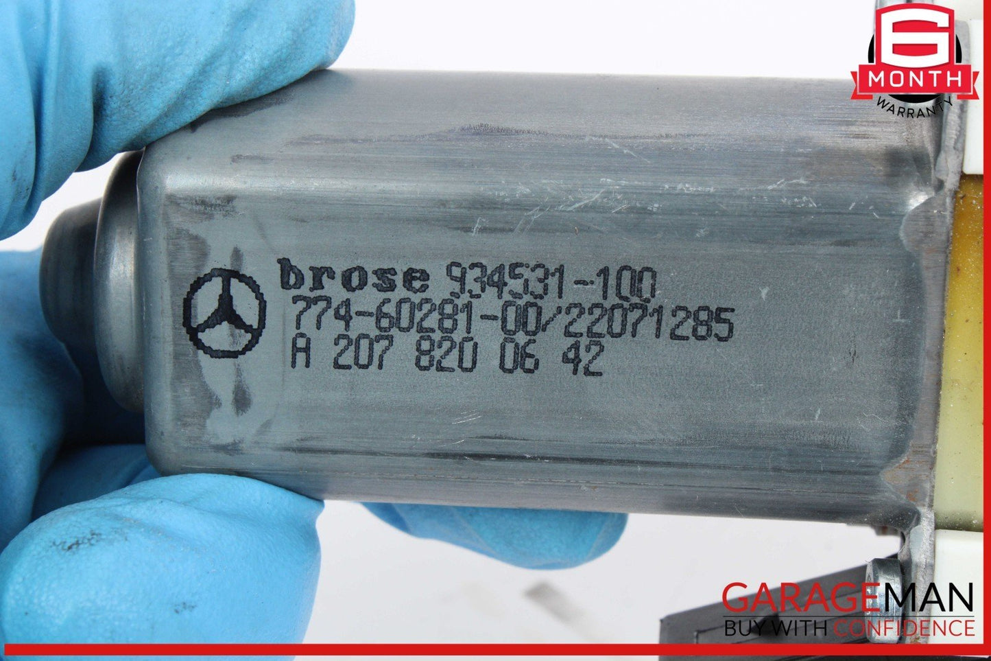 10-20 Mercedes W207 E350 Front Right Window Regulator Motor 2078200642 OEM