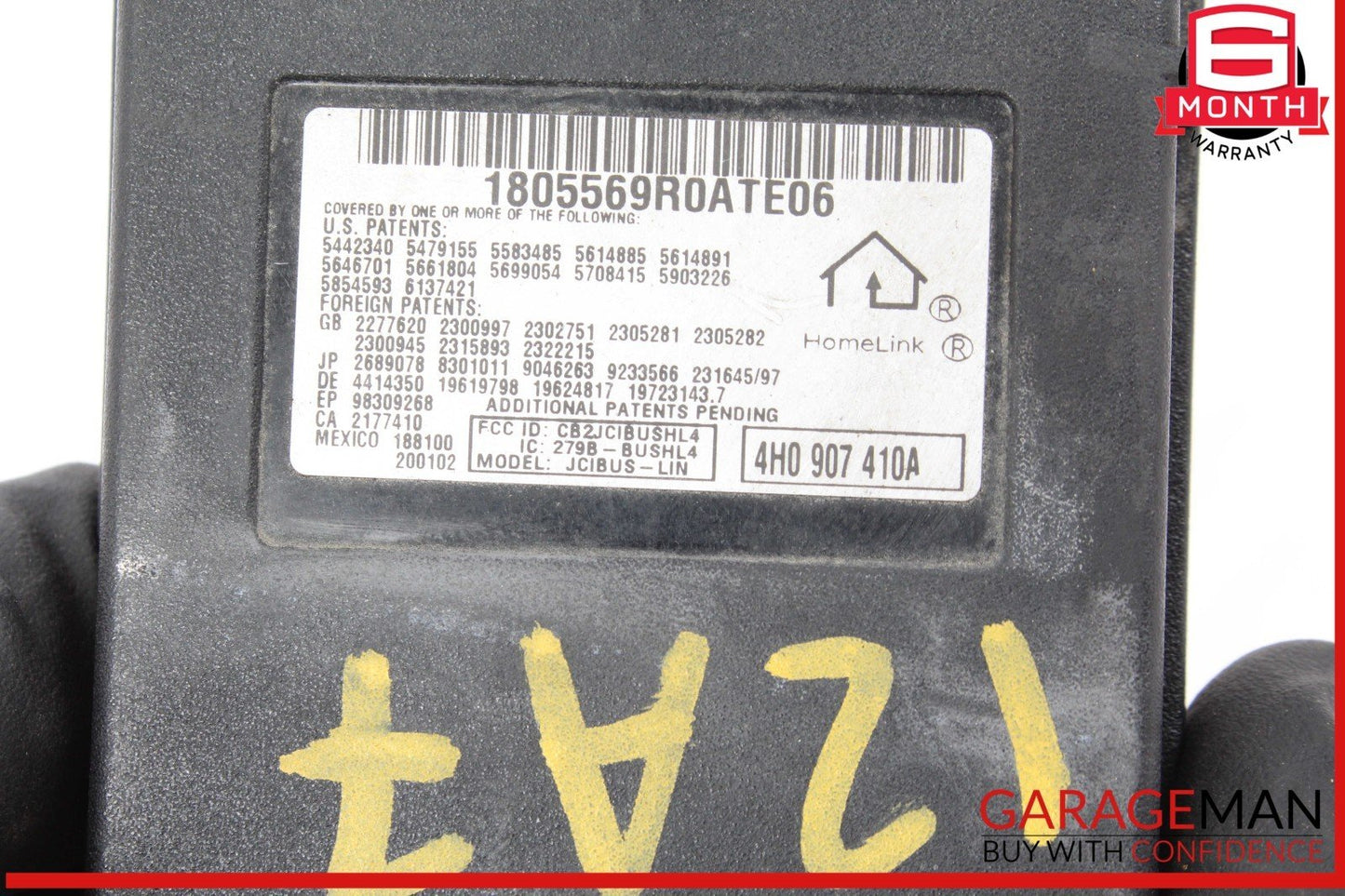 11-18 Audi A7 A8 Quattro Remote Garage Door Open Module 4H0907410A OEM