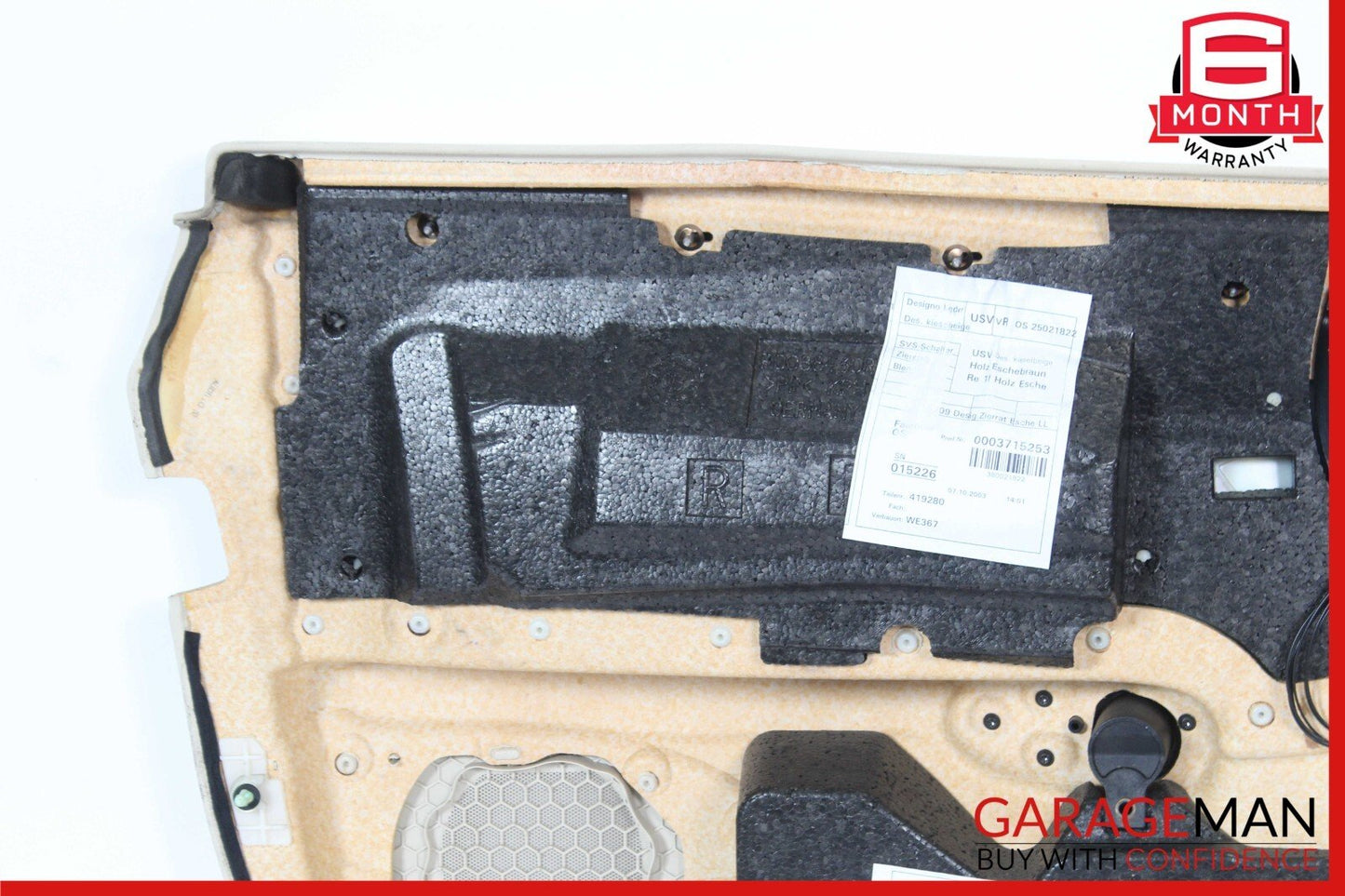 03-05 Mercede W209 CLK500 Convertible Door Panel Front Right Side Gray OEM