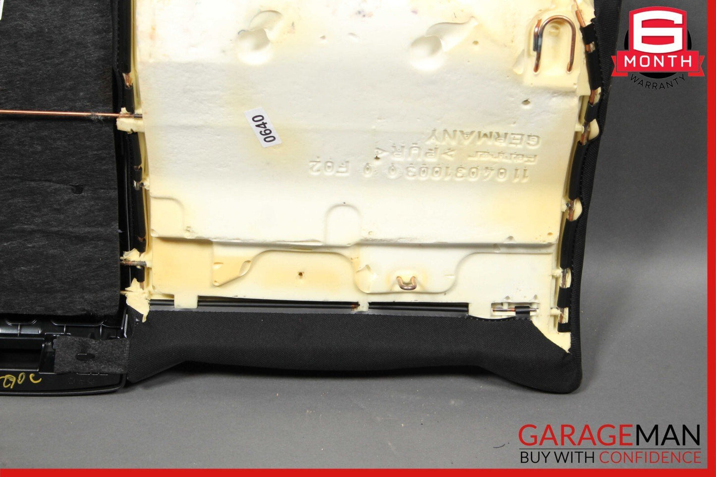 12-15 Mercedes W204 C250 C350 Coupe Rear Lower Bottom Seat Cushion Cover Black