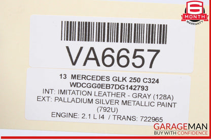 08-20 Mercedes X204 GLK250 E400 Rear Right Side Door Lock Latch Actuator OEM