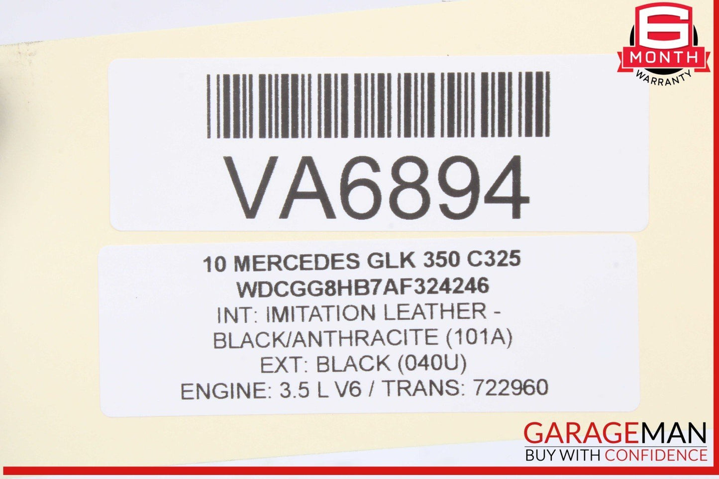 07-18 Mercedes X204 GLK350 E350 C350 Engine Motor Lower Oil Pan Cap OEM