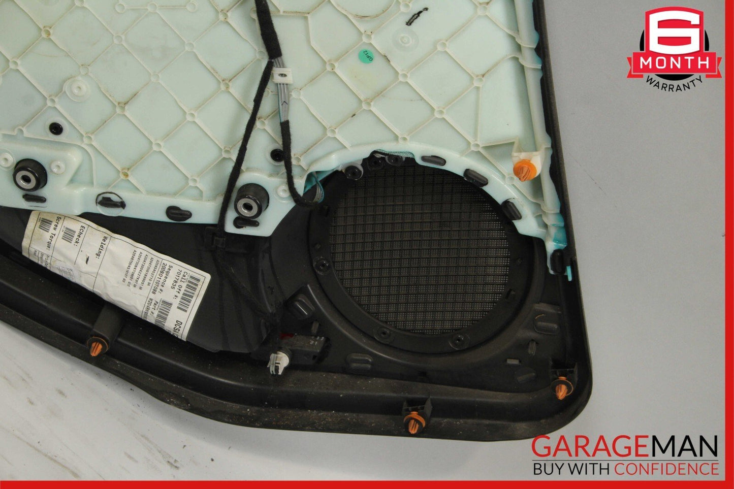 08-14 Mercedes W204 C300 Sedan Rear Right Interior Door Trim Panel Black