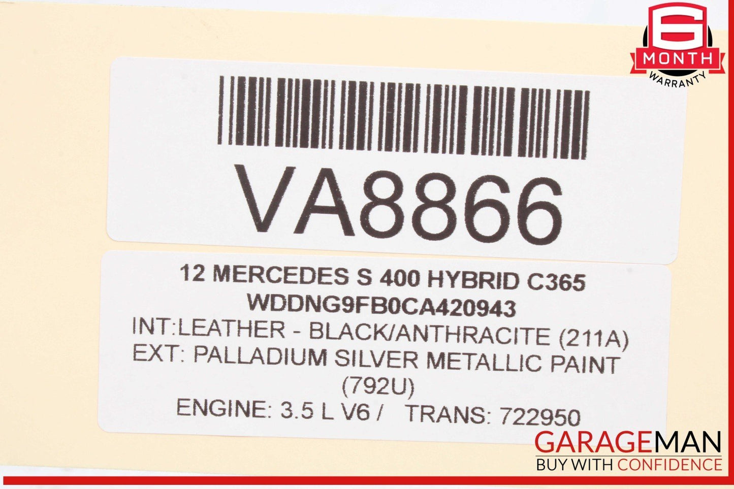 10-13 Mercedes W221 S400 Hybrid Electric Vacuum Pump 2214300332 OEM