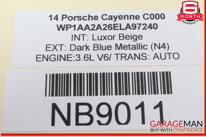 11-18 Porsche Cayenne 958 Electronic Parking Brake Control Module OEM