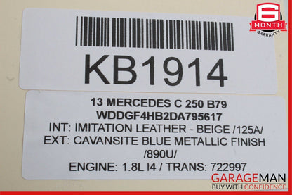 08-14 Mercedes W204 C300 C350 C63 AMG Rear Trunk Tailgate Release Open Handle