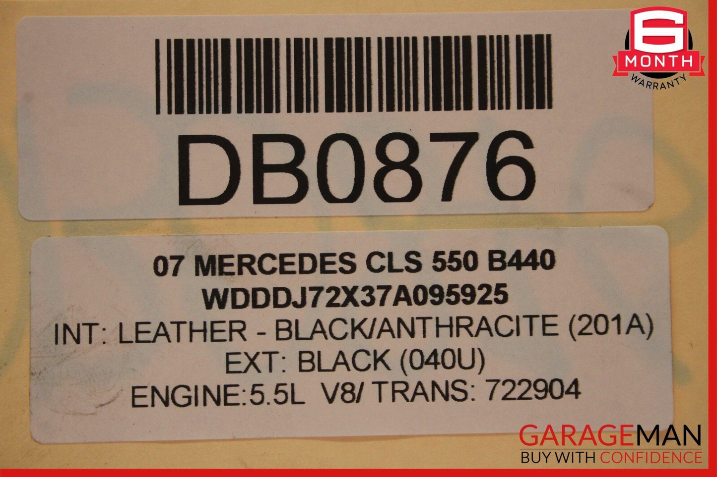 07-12 Mercedes R230 SL550 E550 722.9 RWD 7G Automatic Transmission 722.904 137k