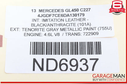 13-16 Mercedes X166 GL450 GL550 Rear Right Quarter Window Regulator Motor OEM