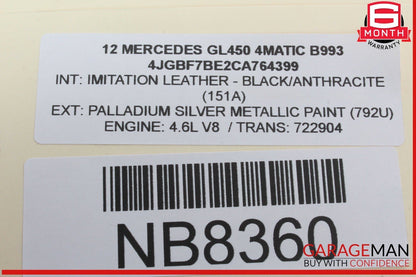 03-12 Mercedes X164 GL450 4MATIC Front Right Side Seat Control Module OEM