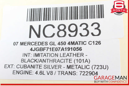 06-13 Mercedes X164 GL450 4MATIC Front Left Side Door Control Module OEM