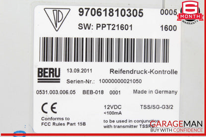 10-16 Porsche Panamera 970 Tire Pressure Monitor Control Module Unit OEM