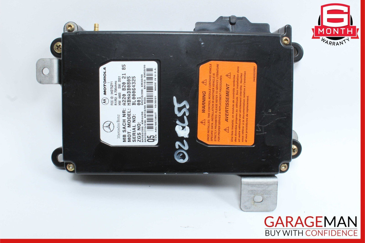 98-05  Mercedes W215 CL55 AMG CLK500 Voice Command Control Module 2208202185 OEM