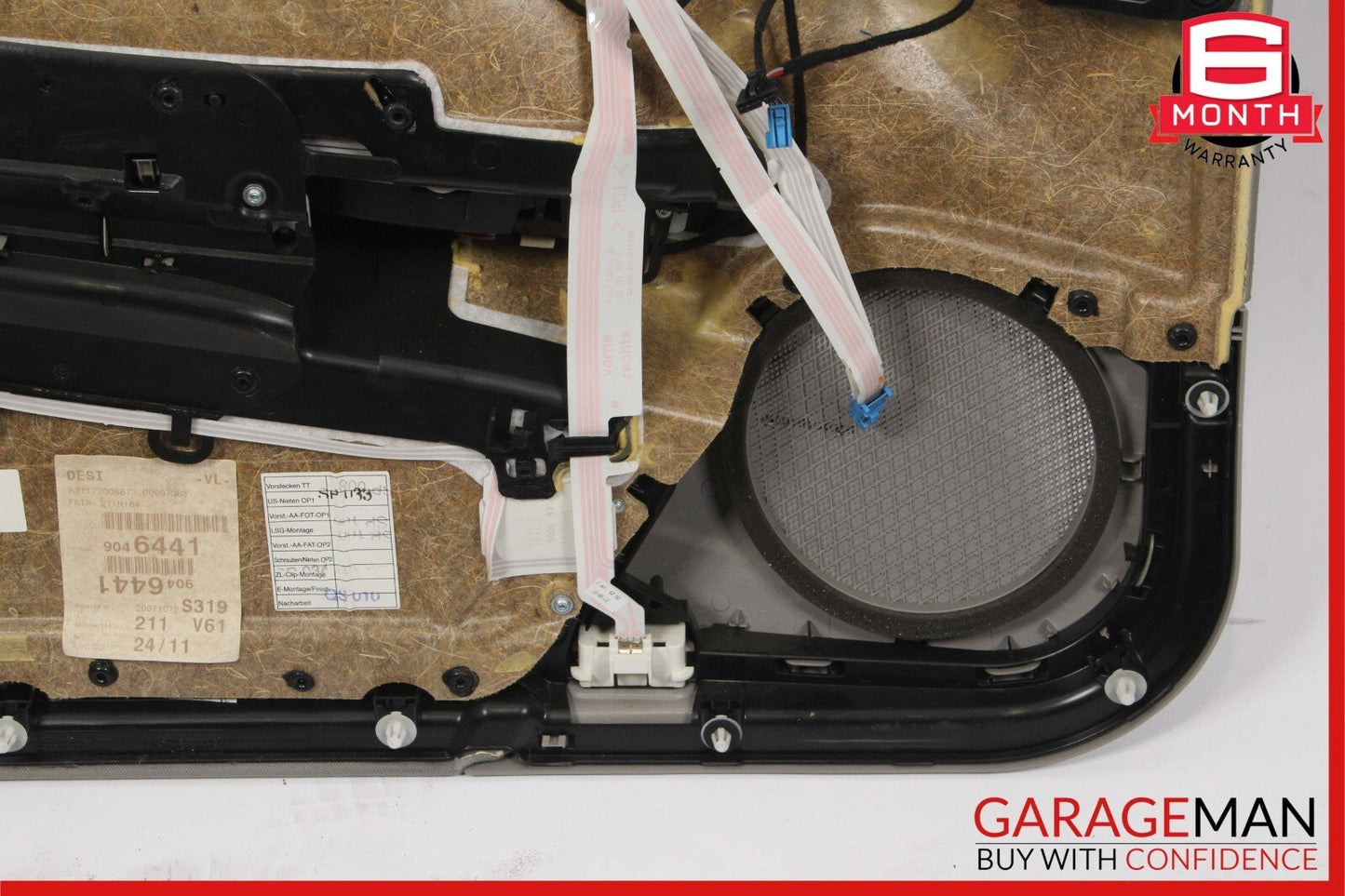 07-09 Mercedes W211 E350 Front Right Side Complete Interior Door Panel Grey
