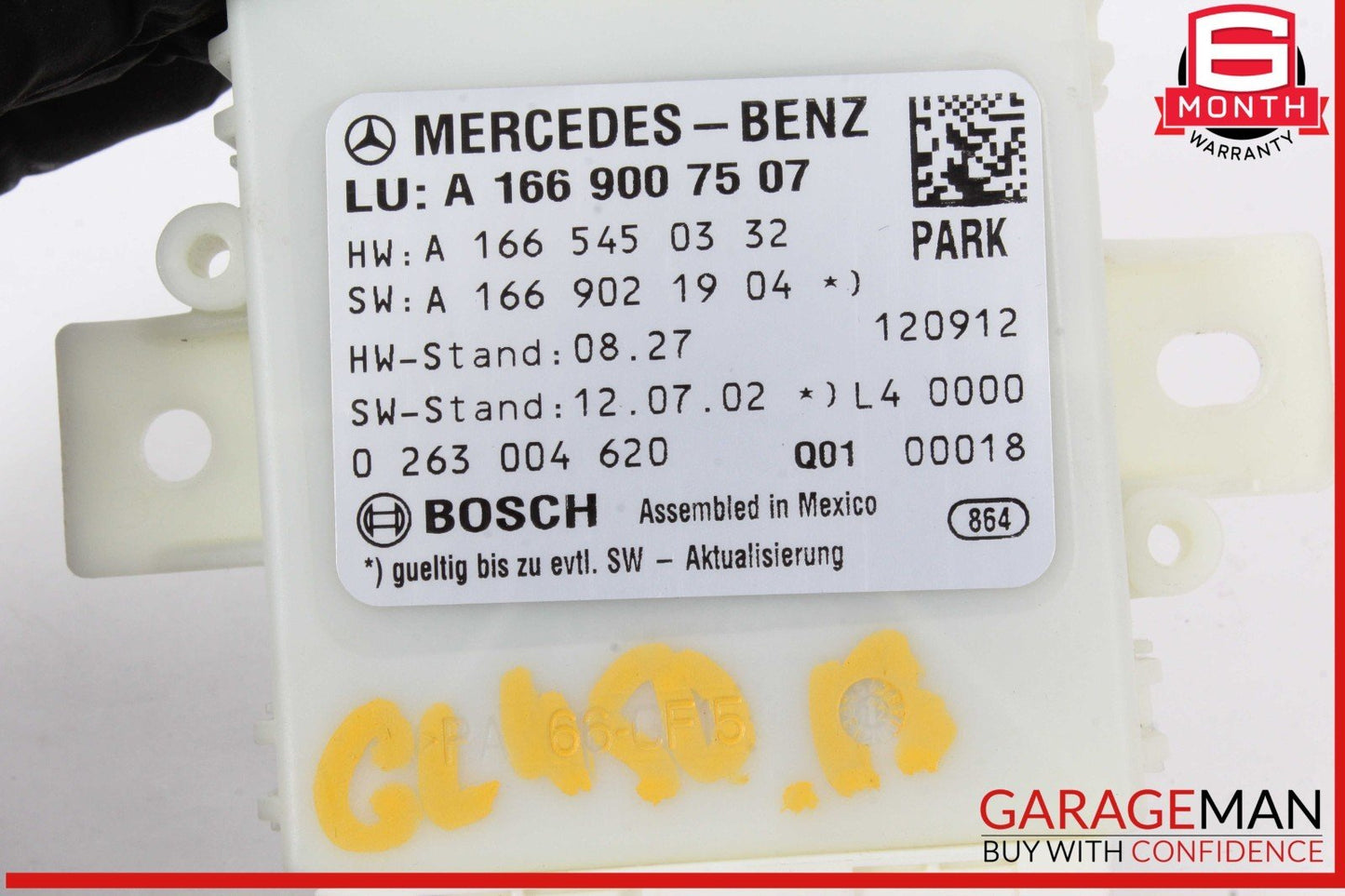 13-16 Mercedes X166 GL450 Park Assist Parktronic Sensor Control Module Unit OEM
