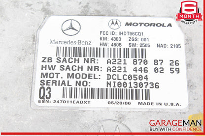 Mercedes W211 E63 AMG Voice Communication Control Module 2218708726 OEM