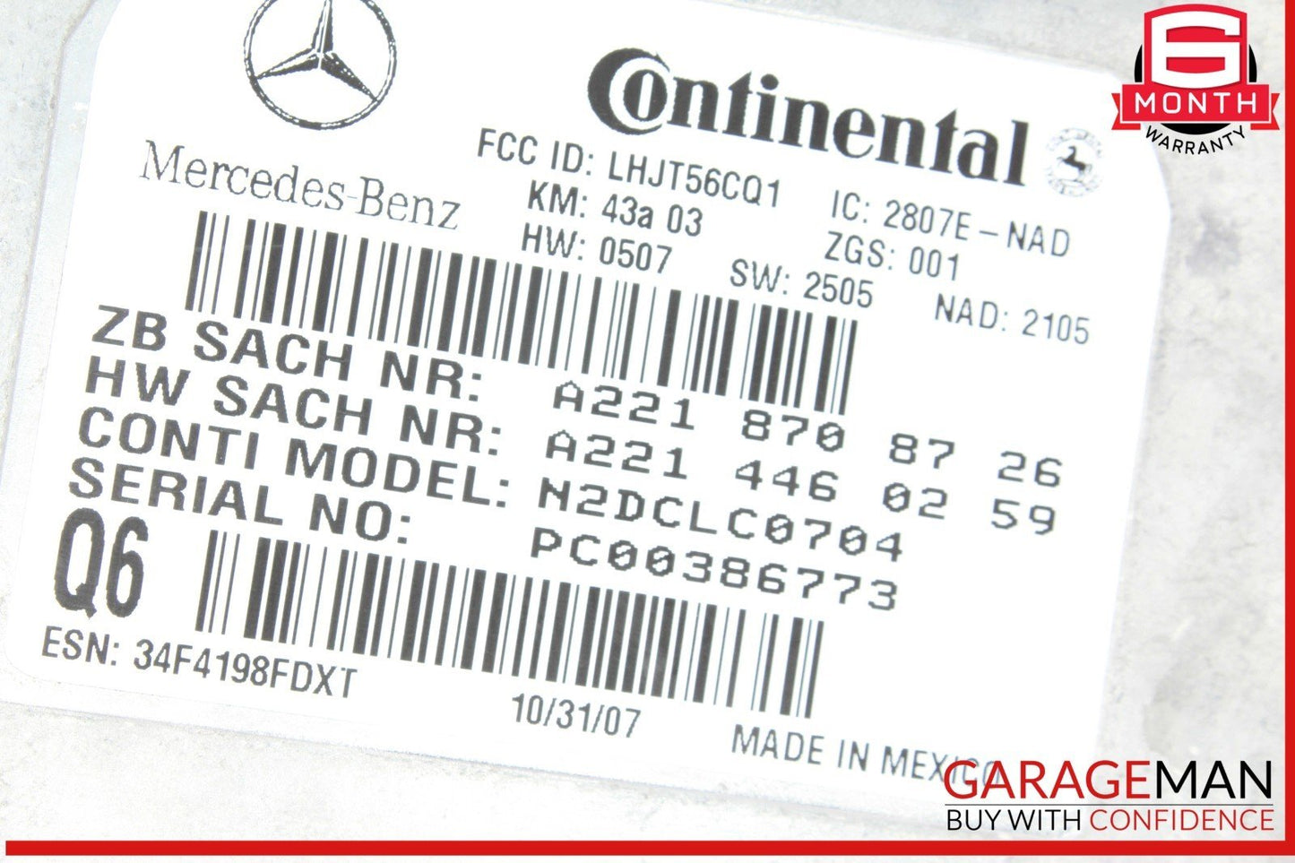 Mercedes W211 E350 Voice Communication Control Module 2218708726 OEM