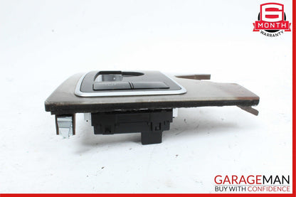 10-13 Mercedes W212 E350 4MATIC E550 Center Console Switch Trim Bezel Wood OEM