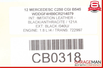 12-15 Mercedes W204 C250 1.8L Kompressor Engine Starter Motor 0051513901 OEM