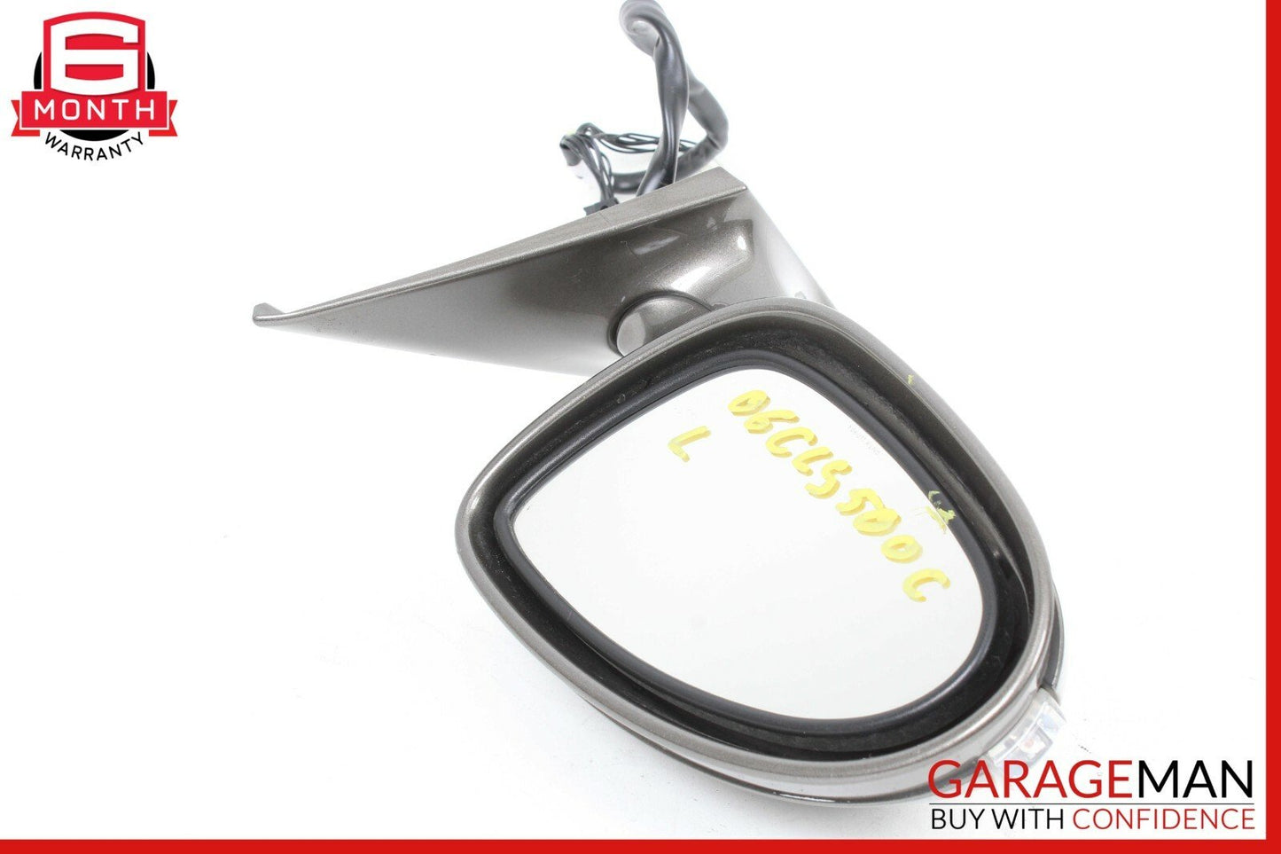 06-08 Mercedes W219 CLS500 Front Left Driver Side Mirror Door Rear View Gray OEM