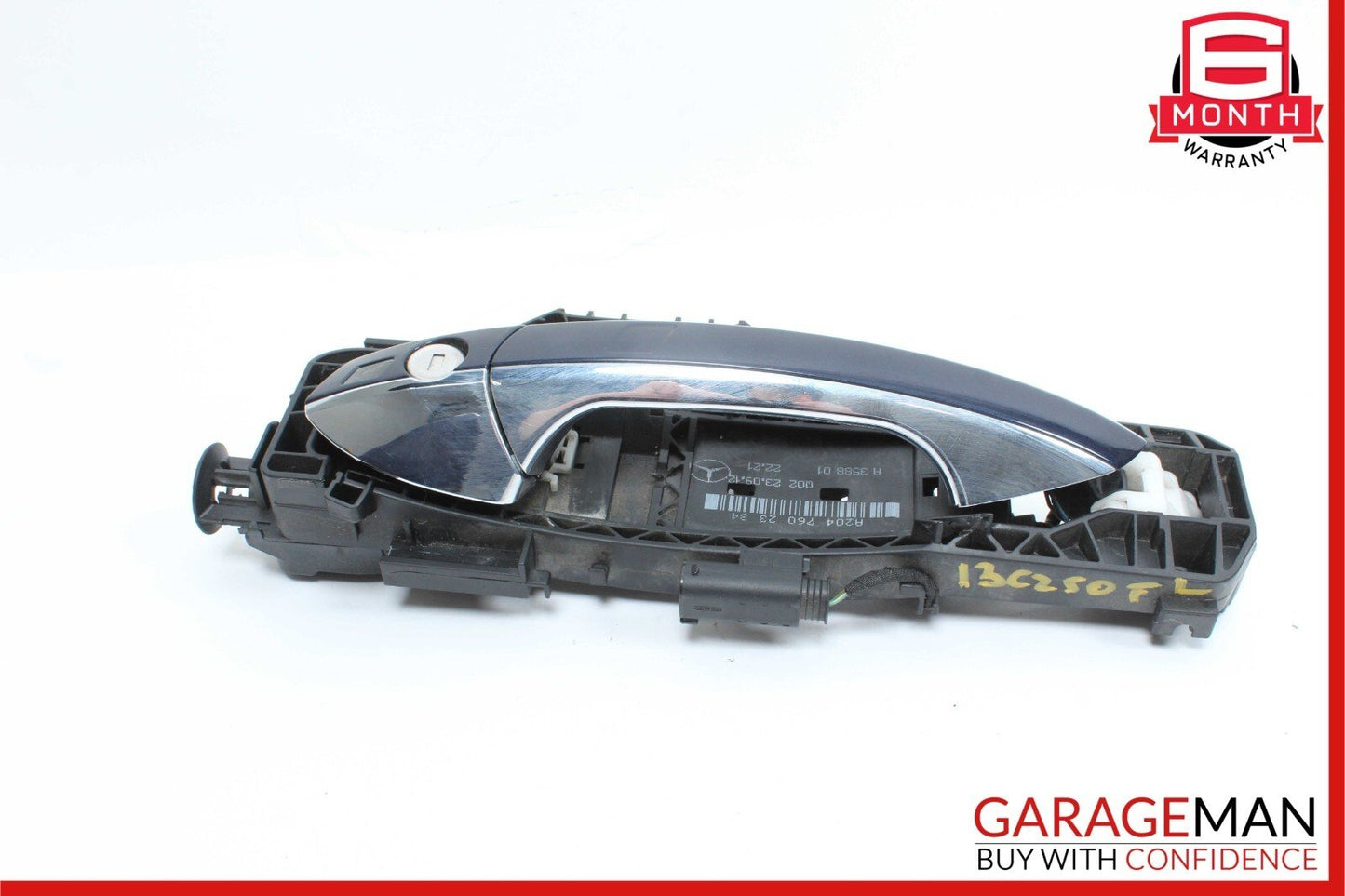 12-14 Mercedes W204 C250 Front Left Side Exterior Door Handle Keyless Go Blue
