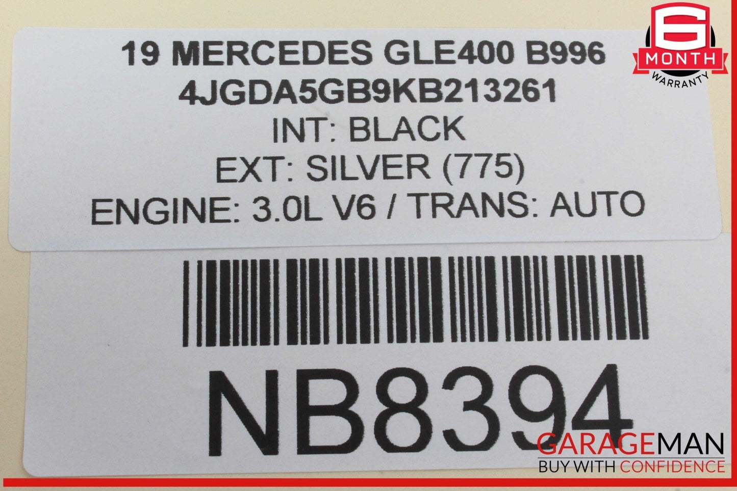 16-19 Mercedes W166 GLE400 Front Windshield Lane Assist Camera 0009001810 OEM