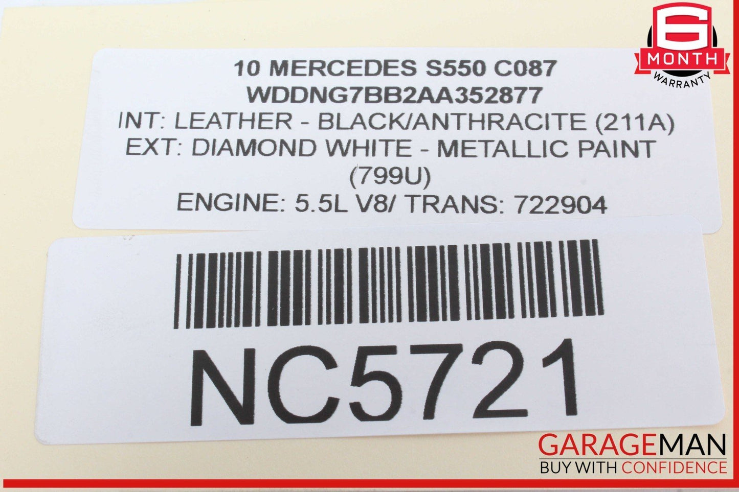 07-14 Mercedes W221 S550 S400 Trunk Release Remote Open Close Module Unit OEM